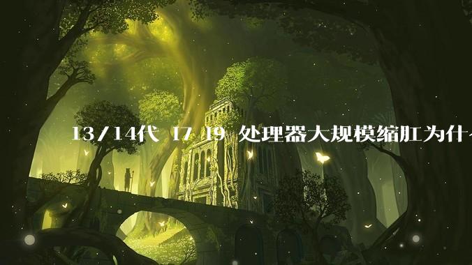 13/14代 i7 i9 处理器大规模缩肛为什么没有在老化测试时发现?