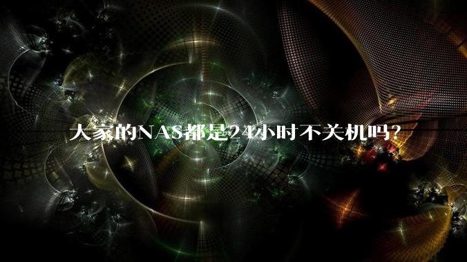 大家的NAS都是24小时不关机吗？